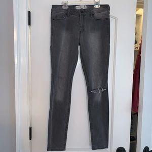 Abercrombie super skinny grey jeans